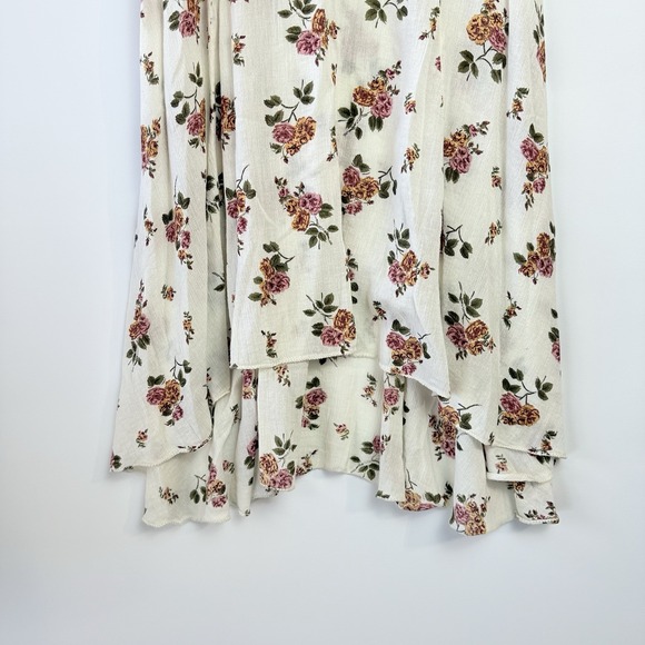 Denim & Supply Ralph Lauren Floral Milkmaid Dress Women's 6 Boho Prairie White - Picture 6 of 14